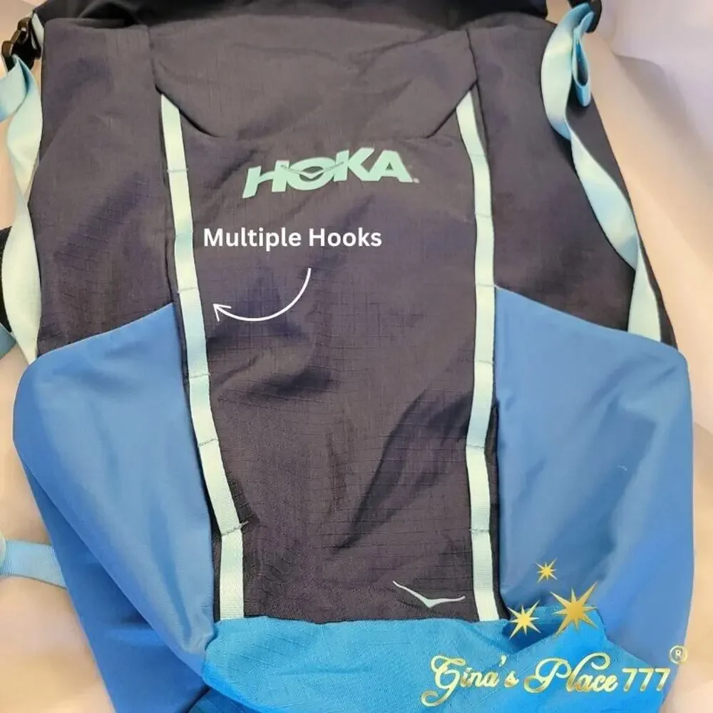 Hoka All Gender Large Logo Backpack Navy Blue